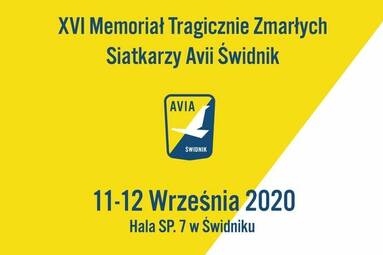 Program XVI Memoriału Tragicznie Zmarłych Siatkarzy Avii Świdnik
