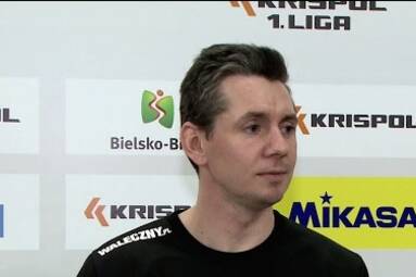 Trener Daniel Wolny po zwycięskim meczu z SPS Chrobry Głogów.